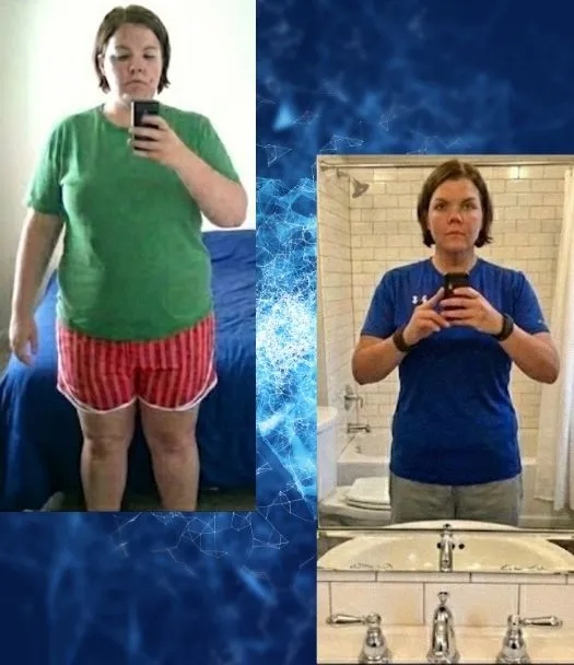 Client transformation result for the fat loss map weight loss program