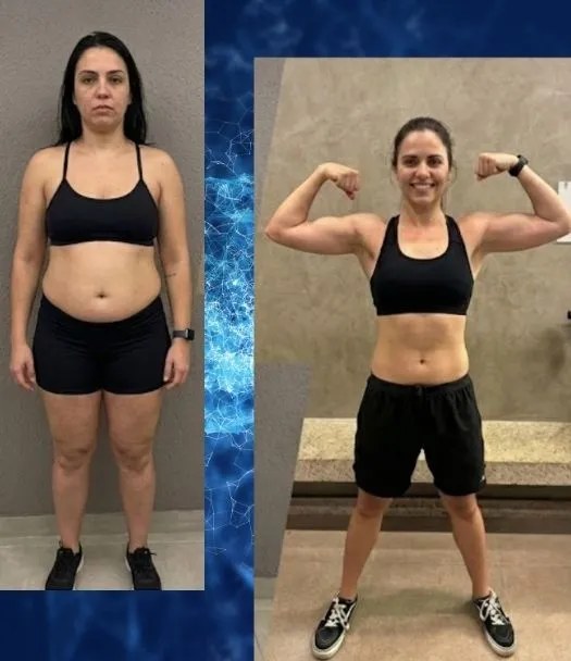 Client transformation result for the fat loss map weight loss program
