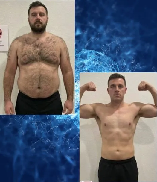 Client transformation result for the fat loss map weight loss program