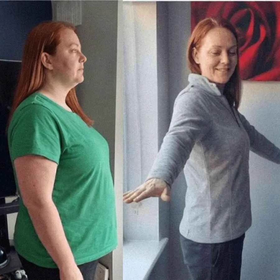 Client transformation result for the fat loss map weight loss program