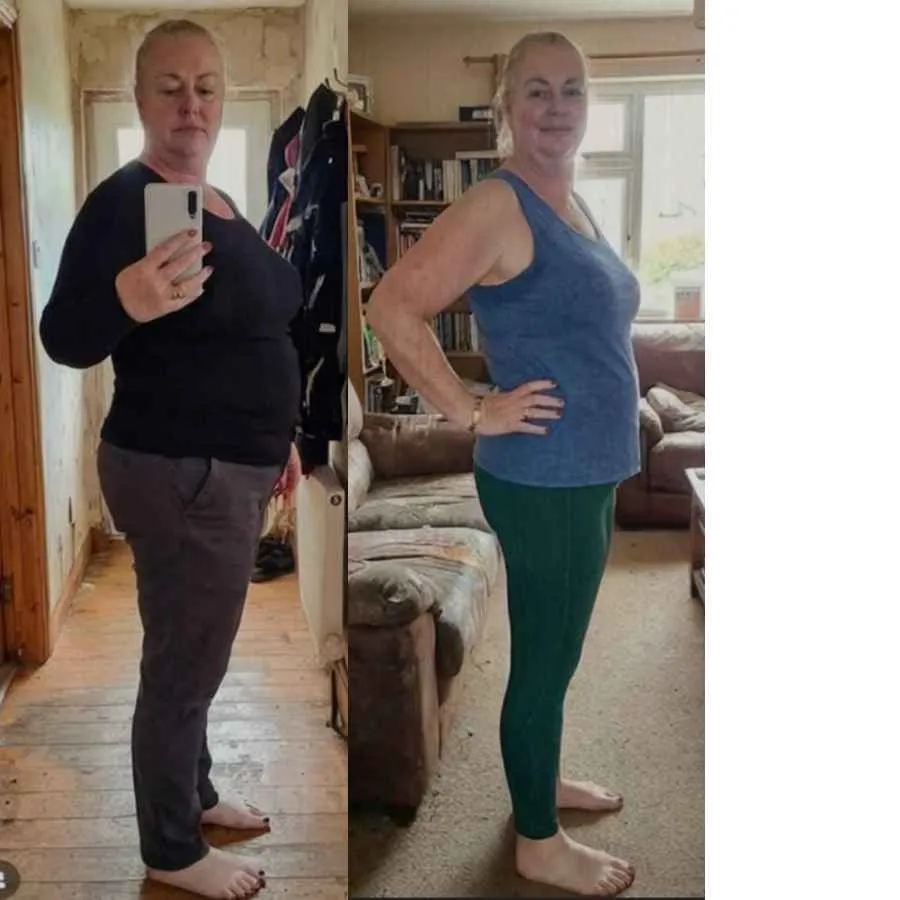Client transformation result for the fat loss map weight loss program