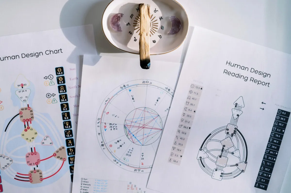 Human design and dowsing charts