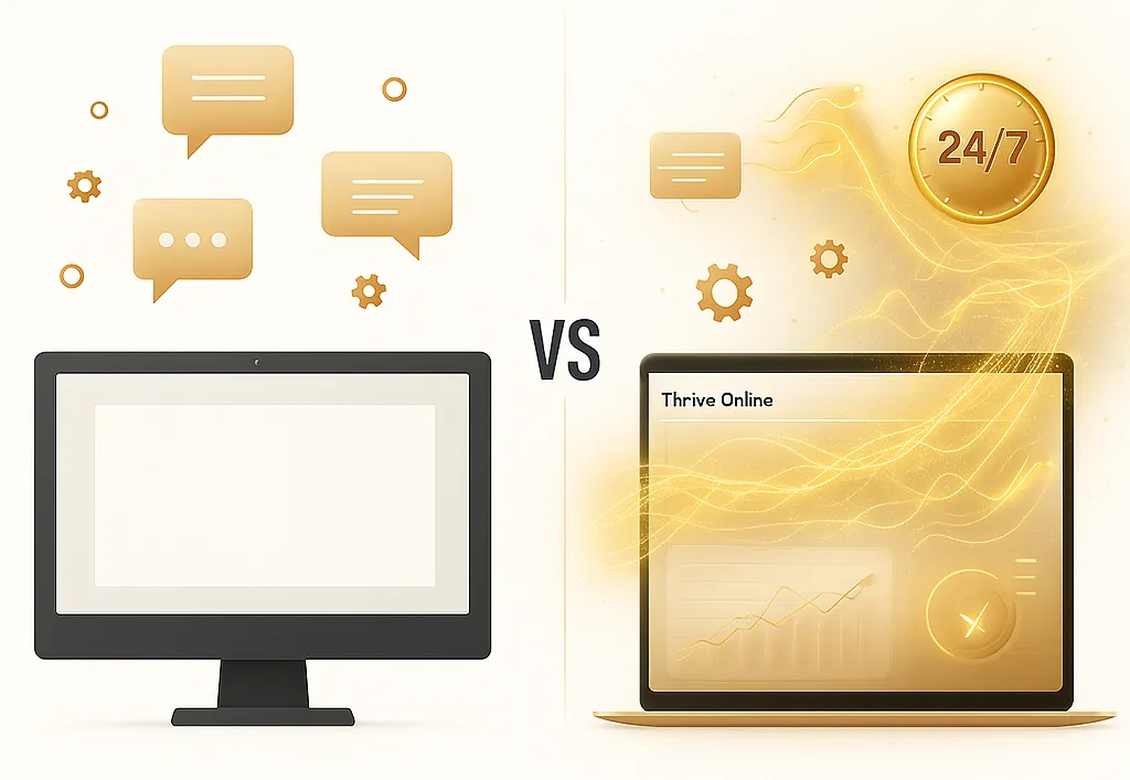 Thrive Online smart website mock-up image