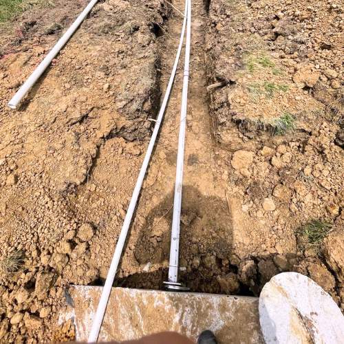 newly installed underground utility line spring hill, ks