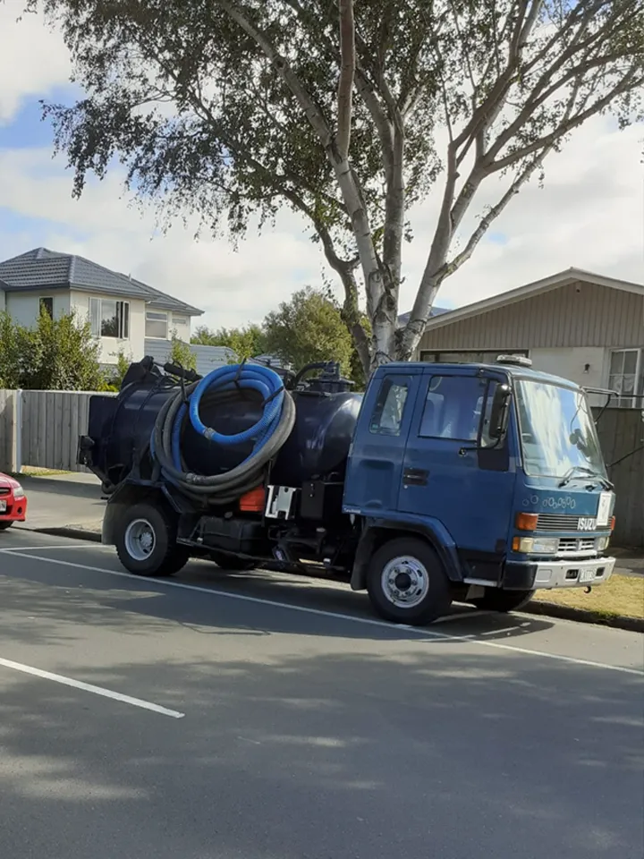 ClearflowDrainage truck available for emergency drain callouts in North Canterbury