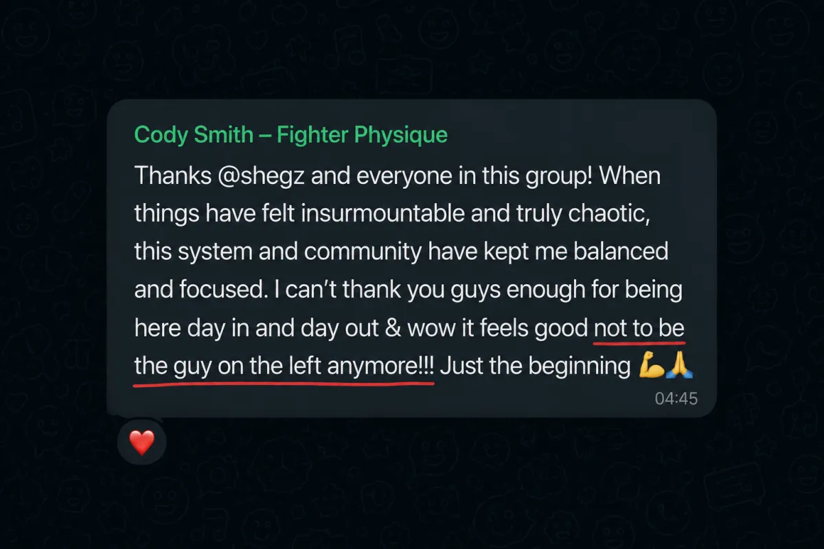 Whatsapp Testimonial - Cody