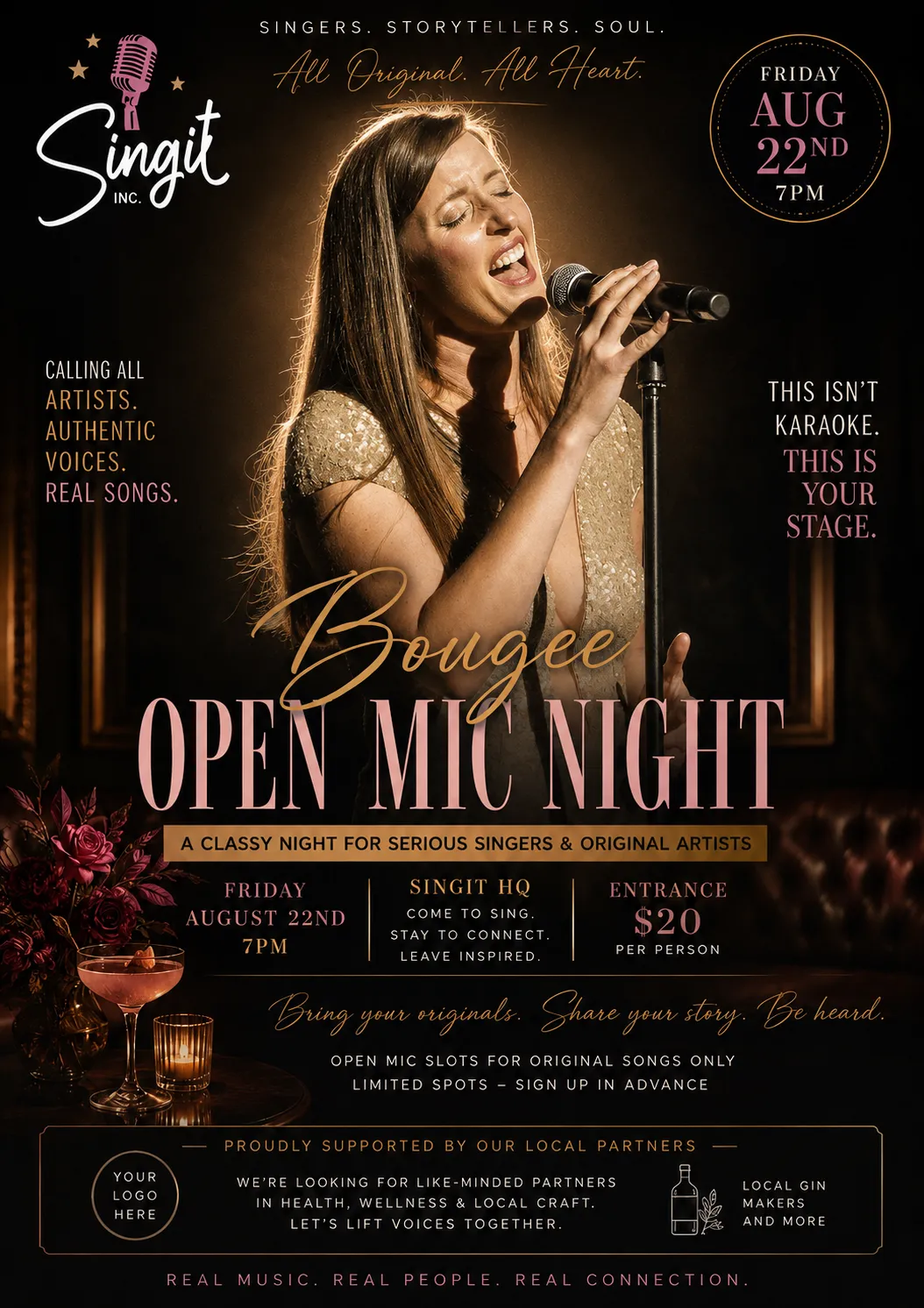 Sip + Sing at Singit Inc