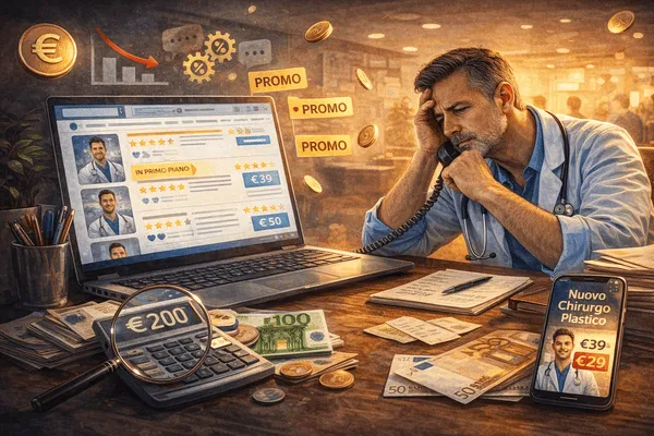 Medico che usa solo i portali medici e le ads e che ha zero presenza digitale e deve utilizzare il protocollo medico vincente