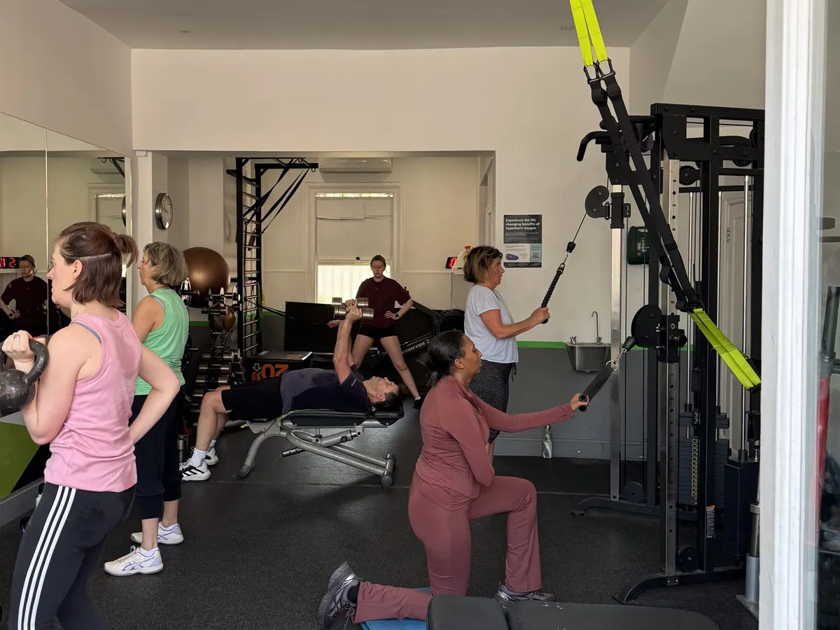 Small-group strength class at Ace Fitness