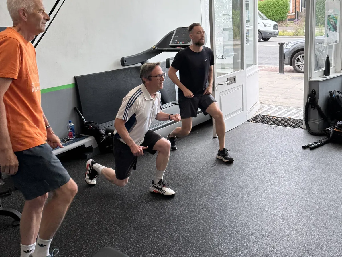 Ace Fitness members warming up