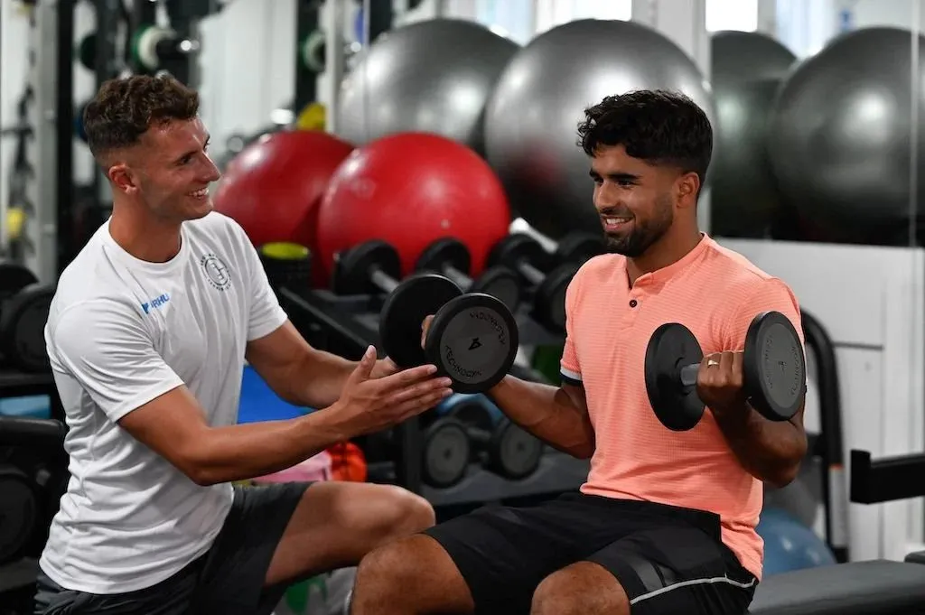Joe coaching a client