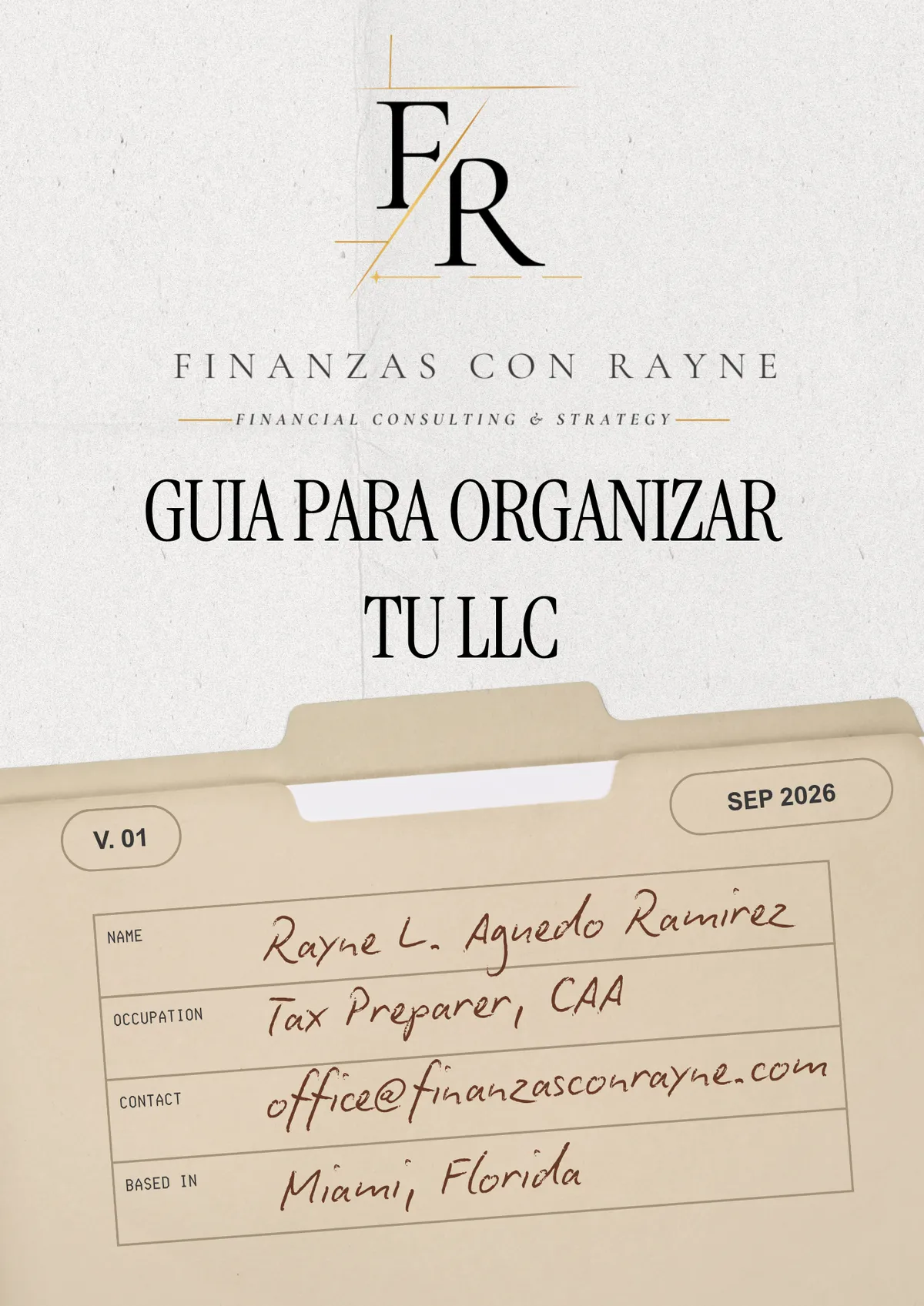 Portada oficial de la Guía Práctica LLC en PDF