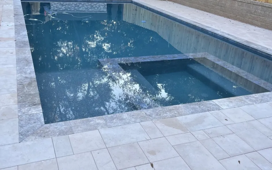 Alpharetta Concrete builds and installs pool deck