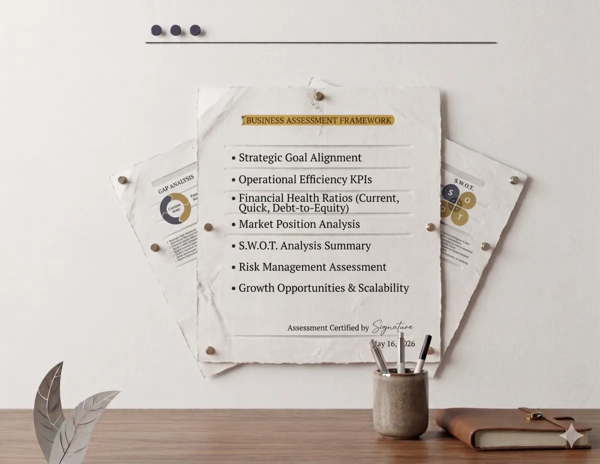 Business assessment framework for strategic growth planning