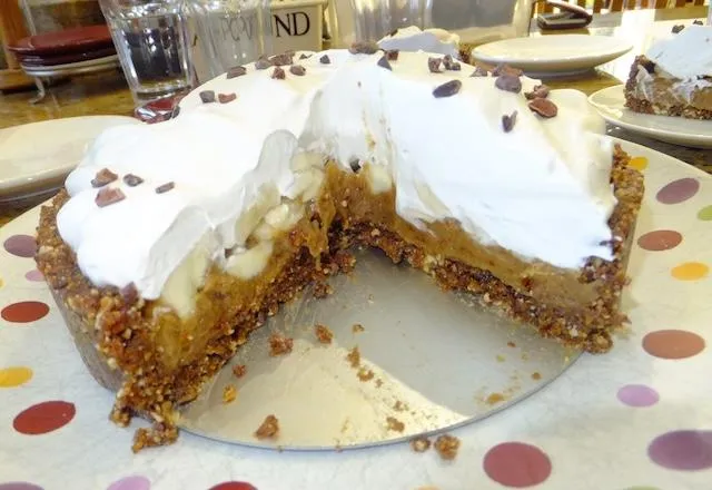 Medjool Date and Hazelnut Banoffee Pie by Be in the Kitchen