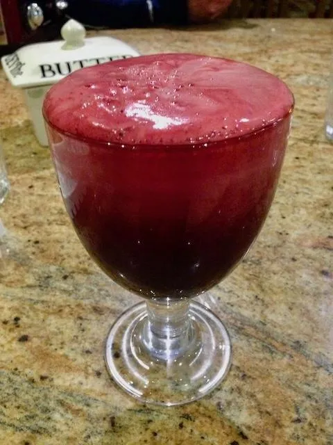 Beetroot, ginger, apple and lime fizz by Be in the Kitchen