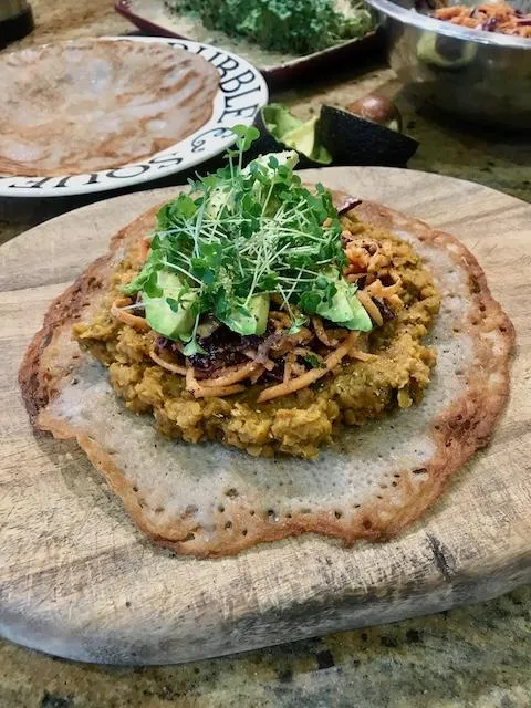 Injera-Teff Flour Fermented Pancakes by Be in the Kitchen