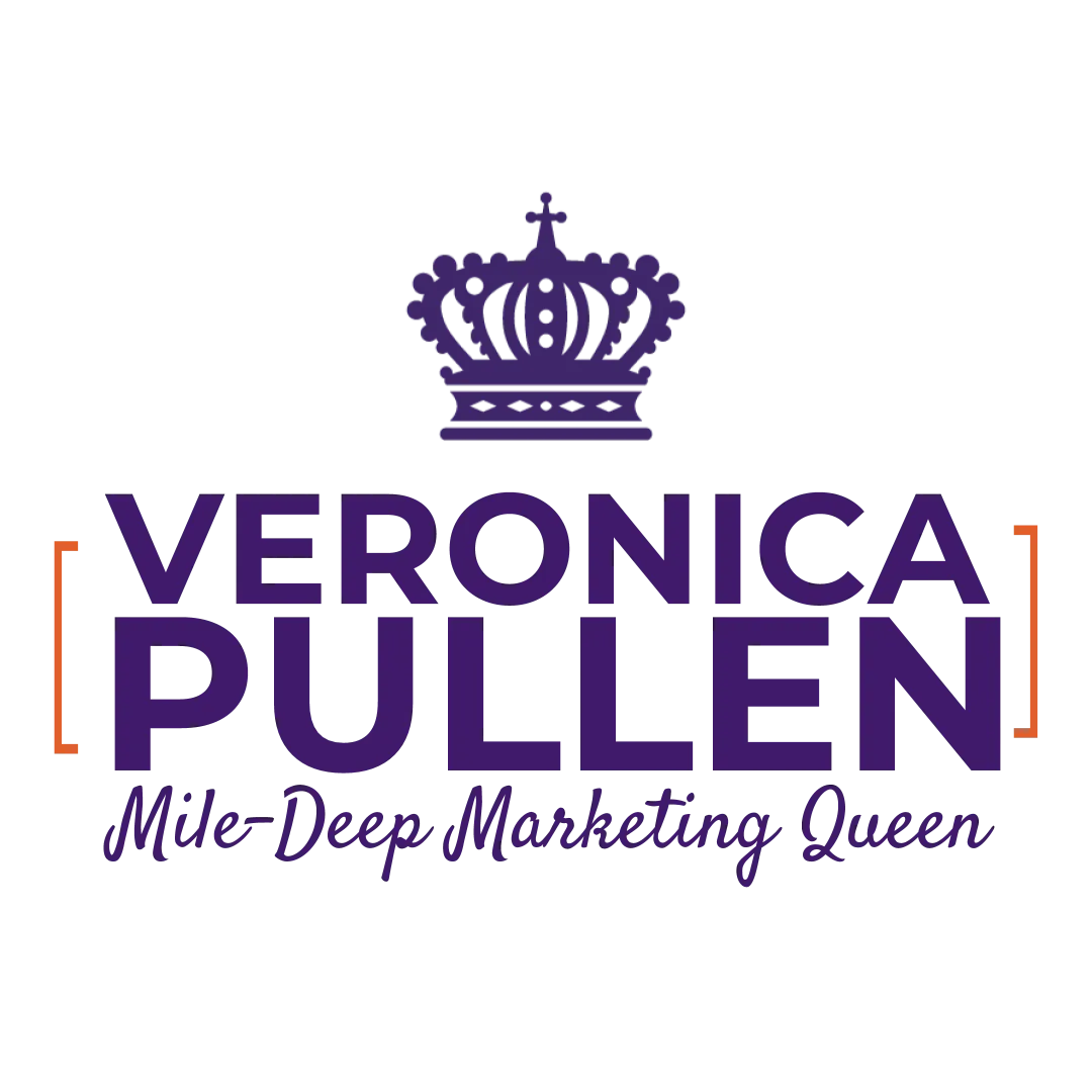 Veronica Pullen Mile-Deep Marketing® Logo
