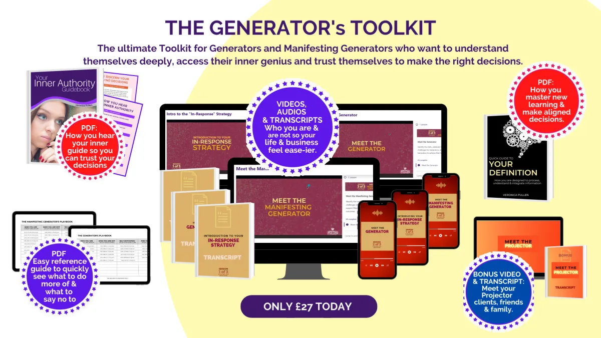 What is included when you buy the Generator's Toolkit graphic illustration