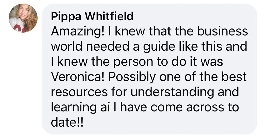 Review for Recommend Me GPT, Beginners Guide to GEO "Possibly one of the best resources for understanding and learning AI that I have ever come across". Pippa Whitfield