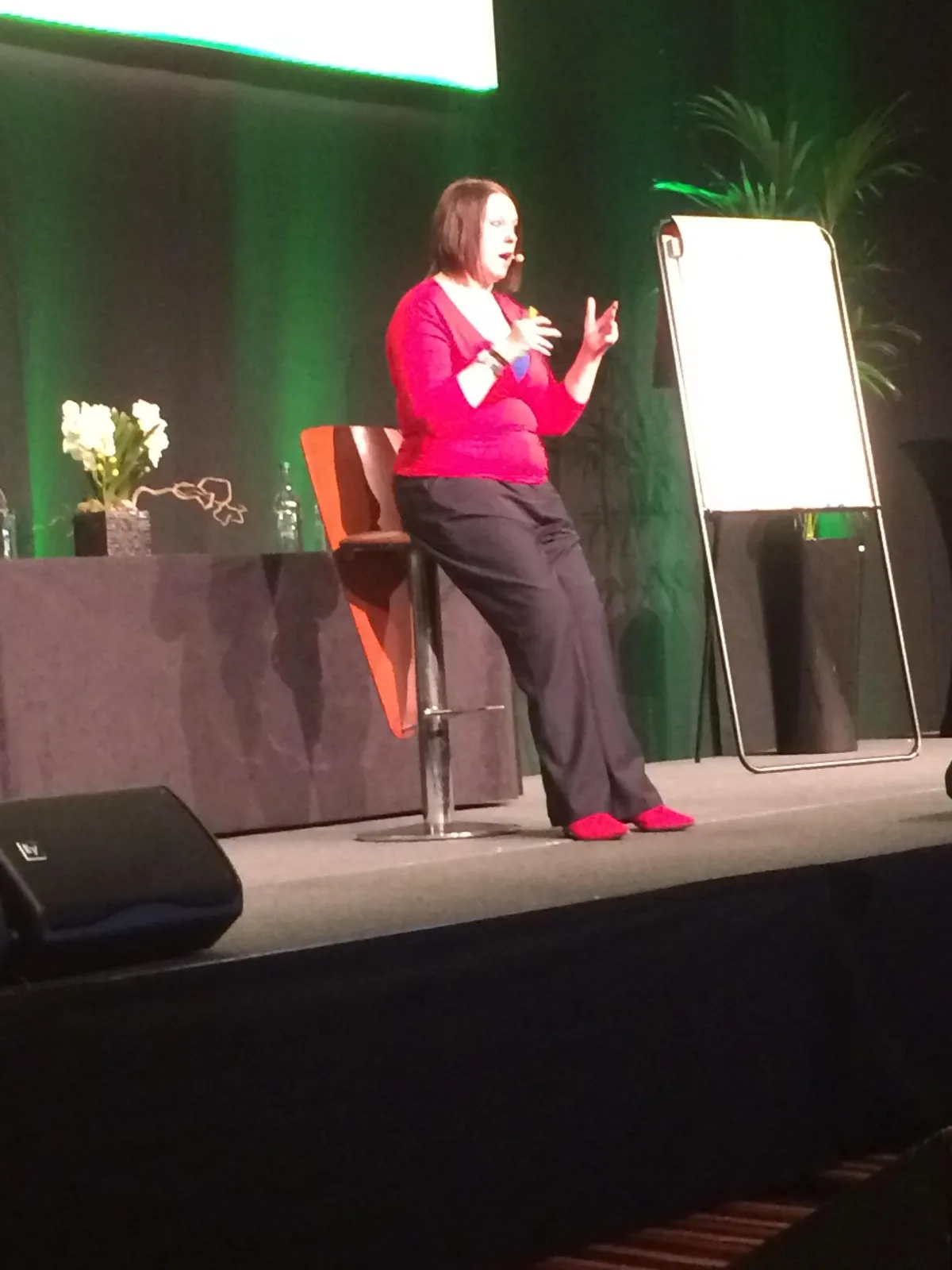 Veronica Pullen on stage at the Small Business Success Summit in 2014