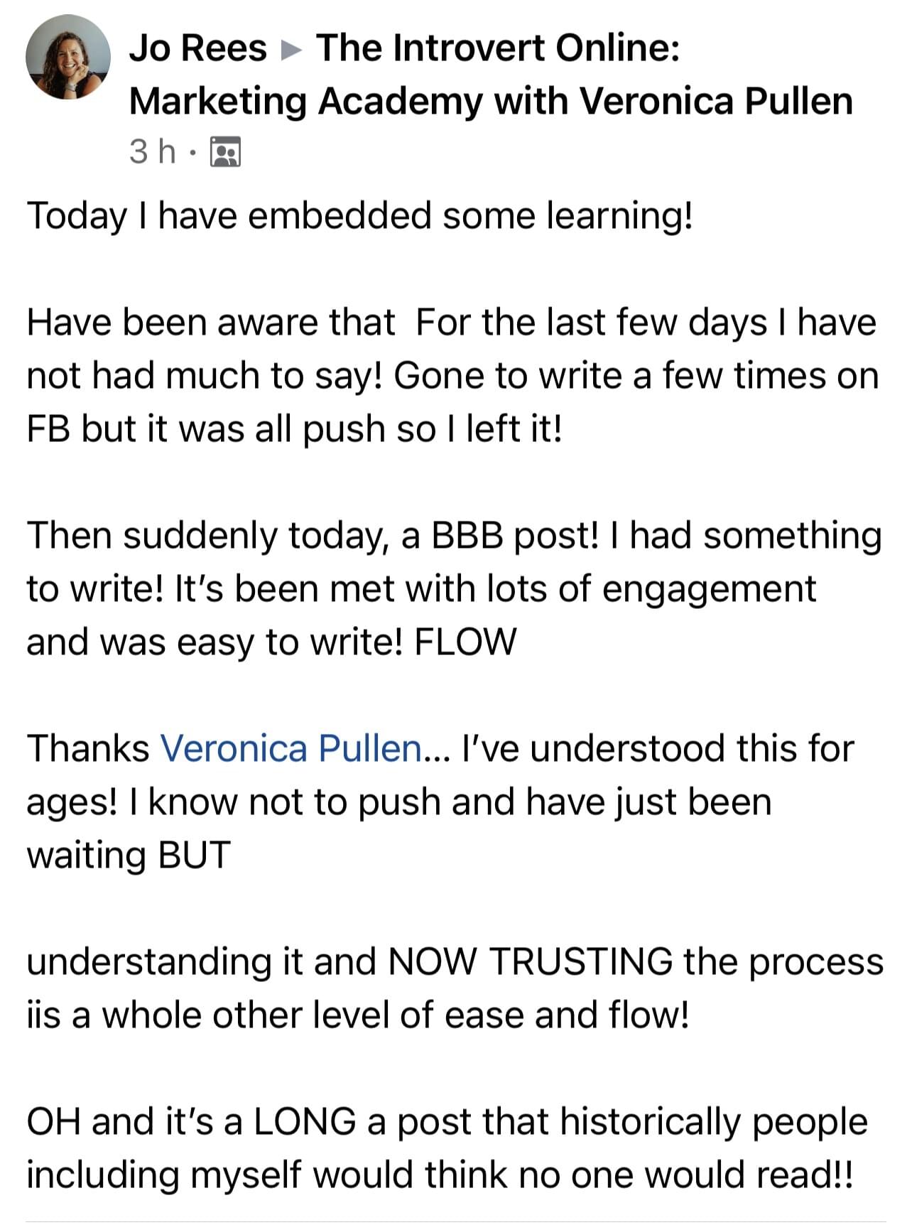 The Copywriting Academy Testimonial