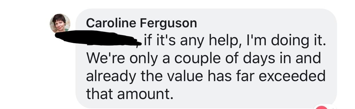 Caroline Ferguson Feedback Comment