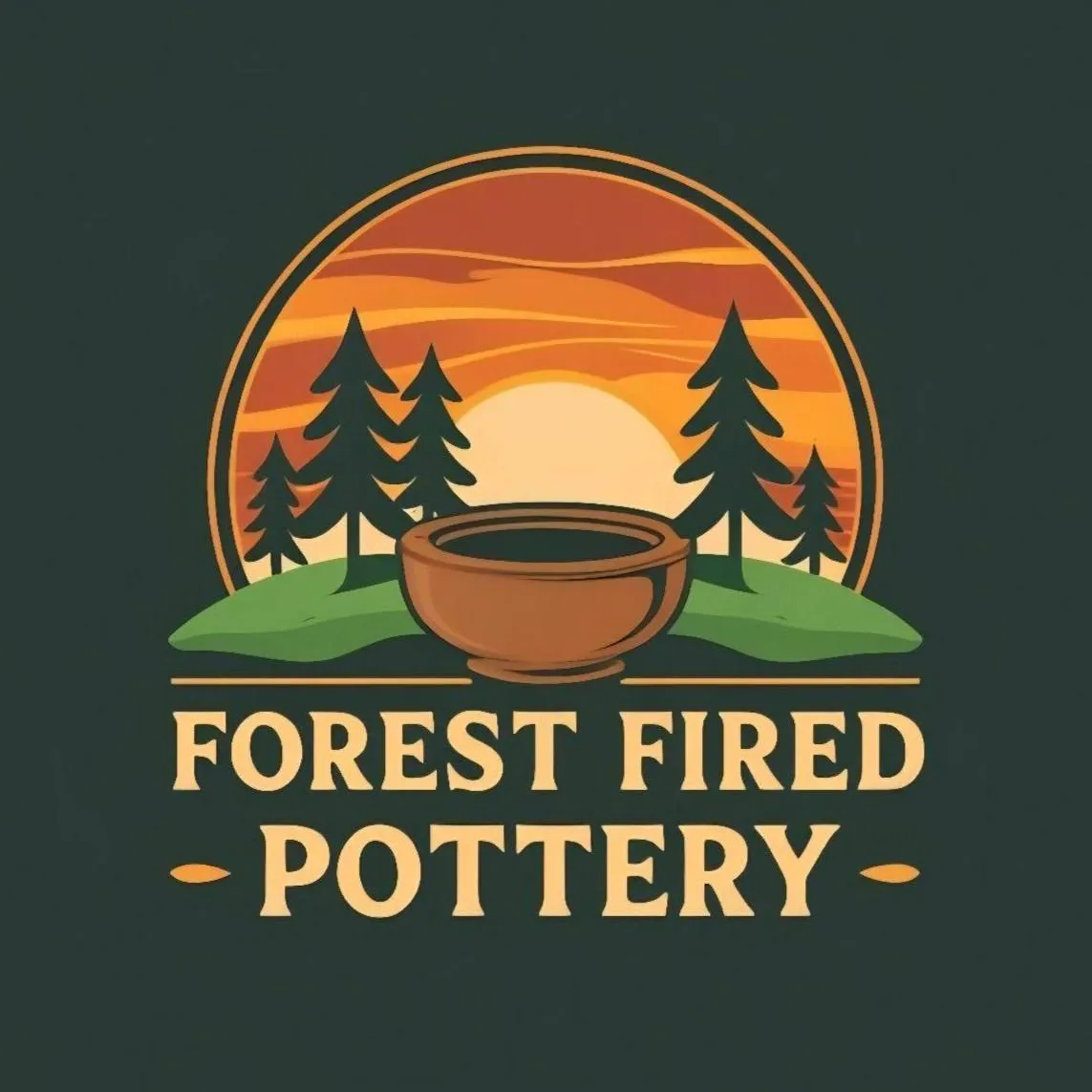Forest Fired Pottery brand logo