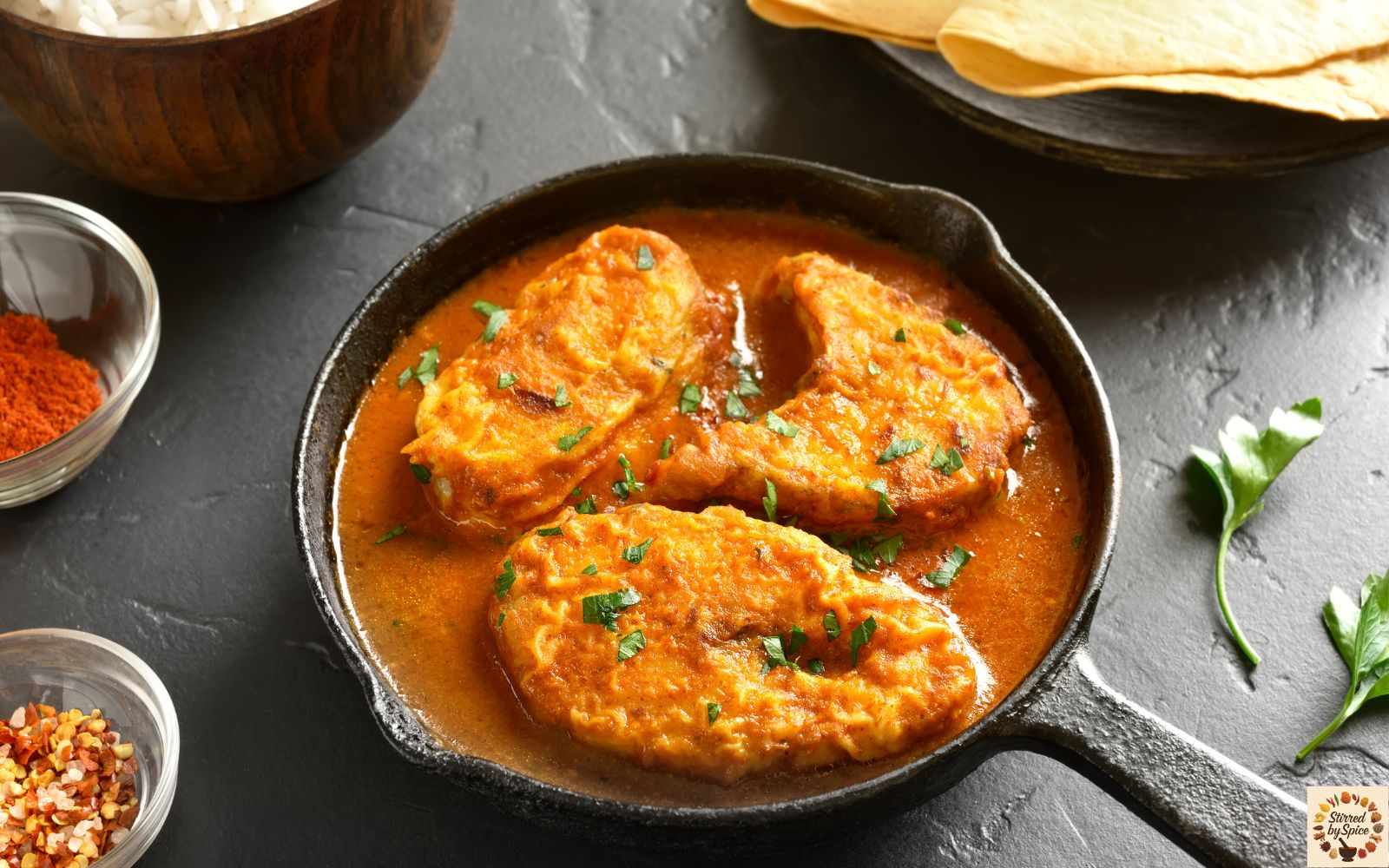 Mangalorean fish curry — coconut-based coastal curry with warm spices.