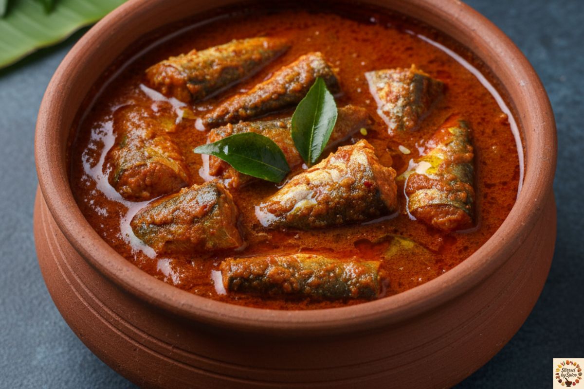 Coconut-based Mangalorean fish curry with warm spices and coastal flavors