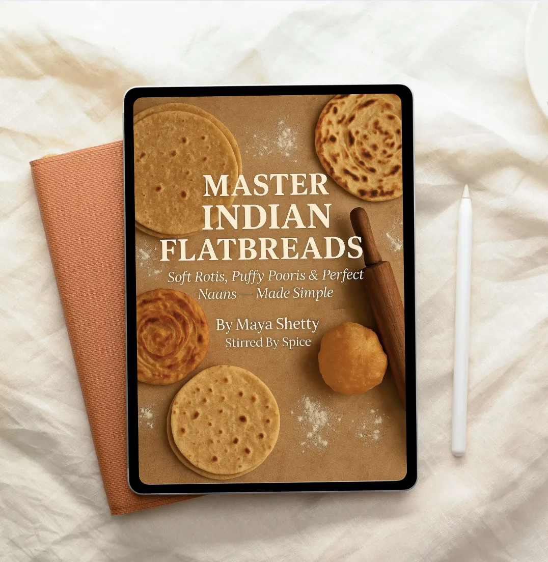 South Indian cranberry thokku — tangy spiced cranberry relish cooked to a glossy finish