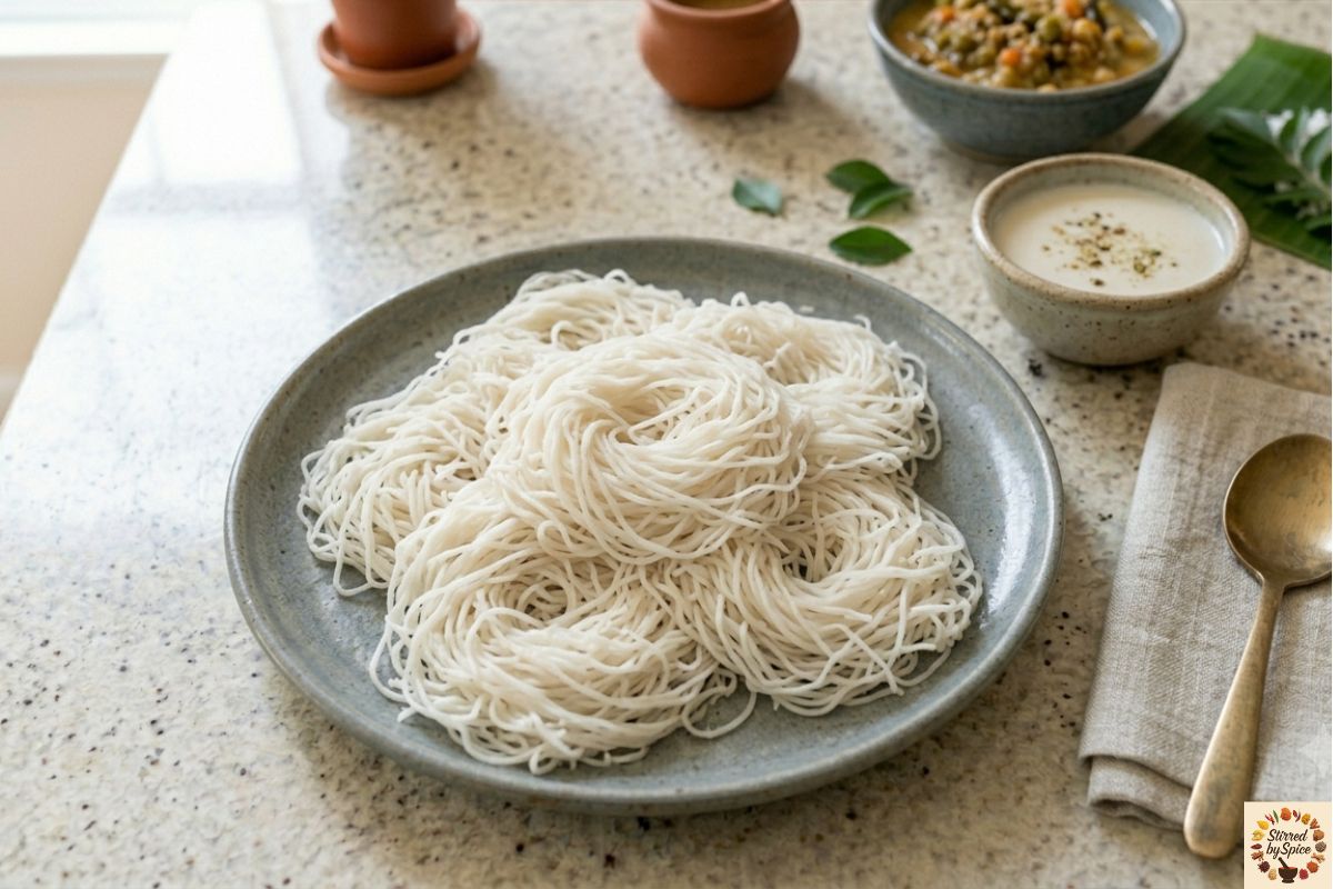 Snake Gourd Poriyal (Pudalangai Poriyal), a South Indian stir-fry made with finely chopped snake gourd, lentils, curry leaves, and spices, served in a ceramic bowl.