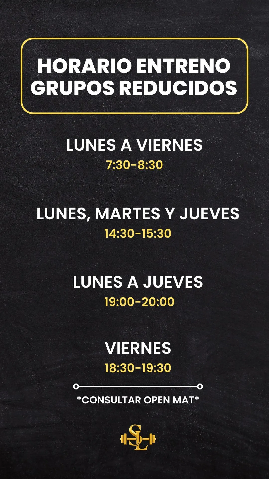 horario entrenamientos madrid