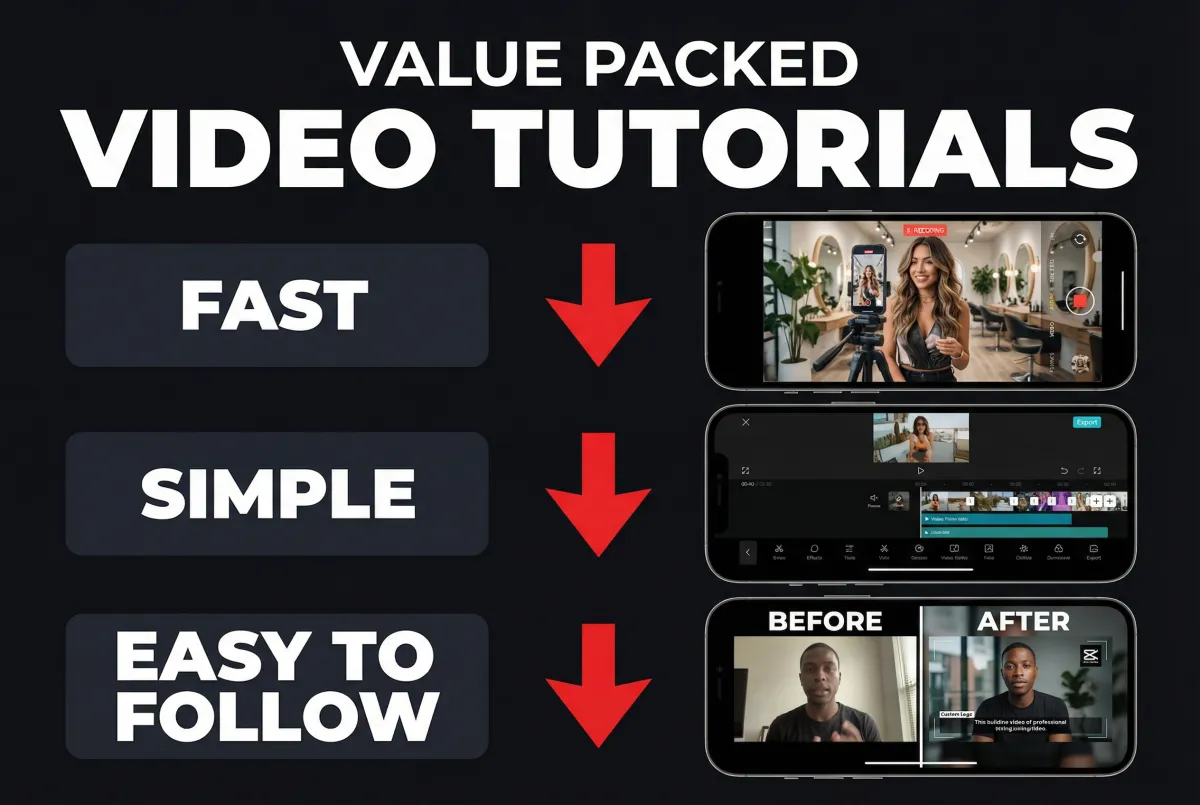 Easy simple easy to follow video tutorials