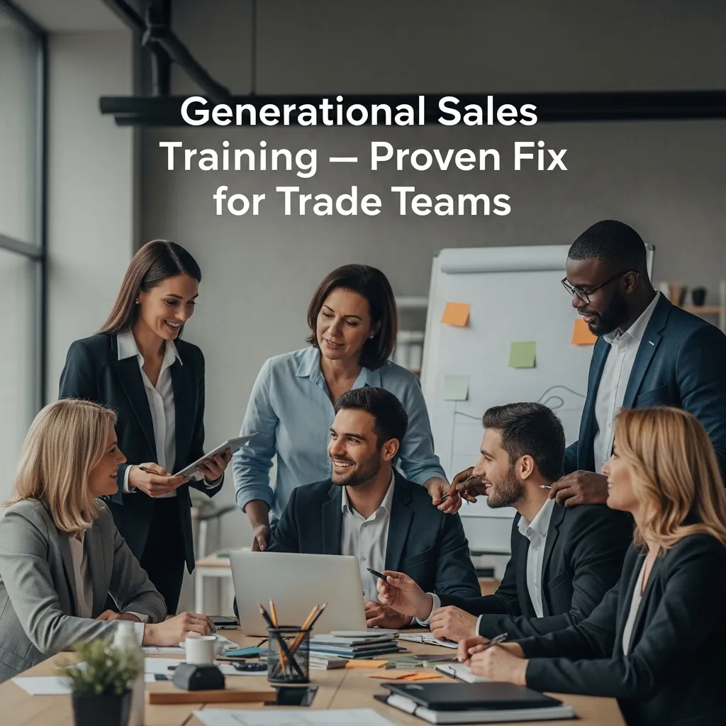 Generational Sales Training: Proven Fix for Trade Teams