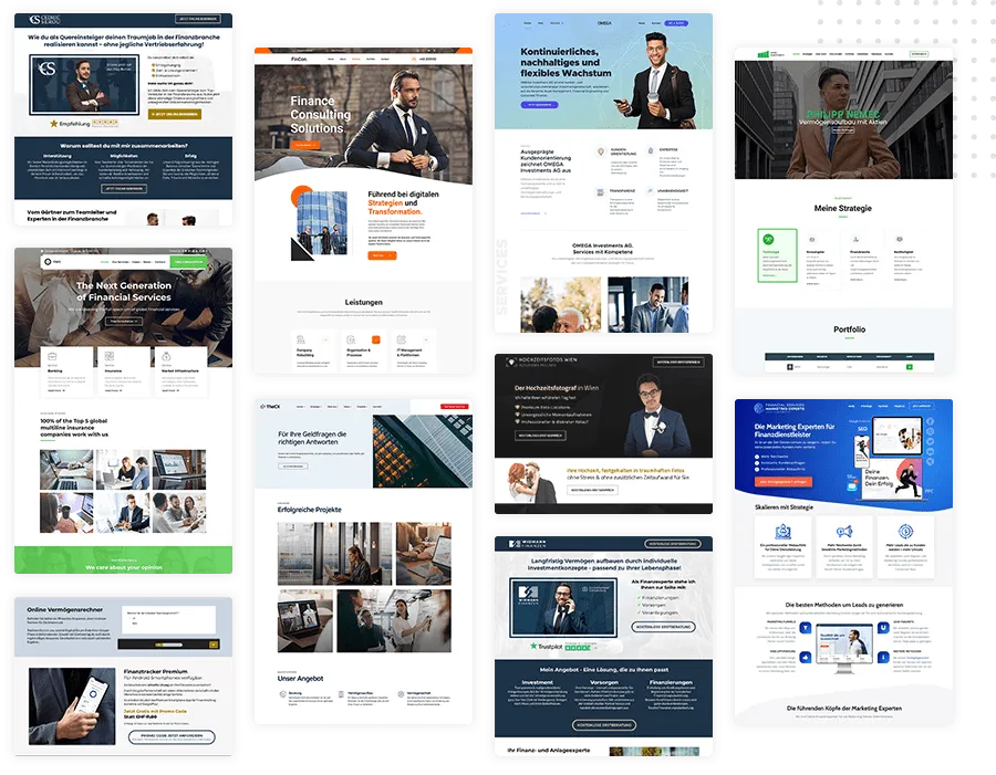 Website Template Collage