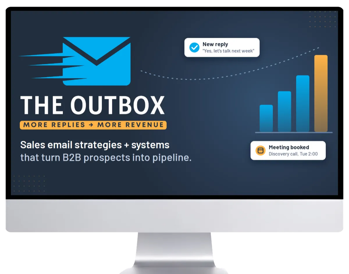 B2B sales team reviewing cold email outreach results and pipeline growth