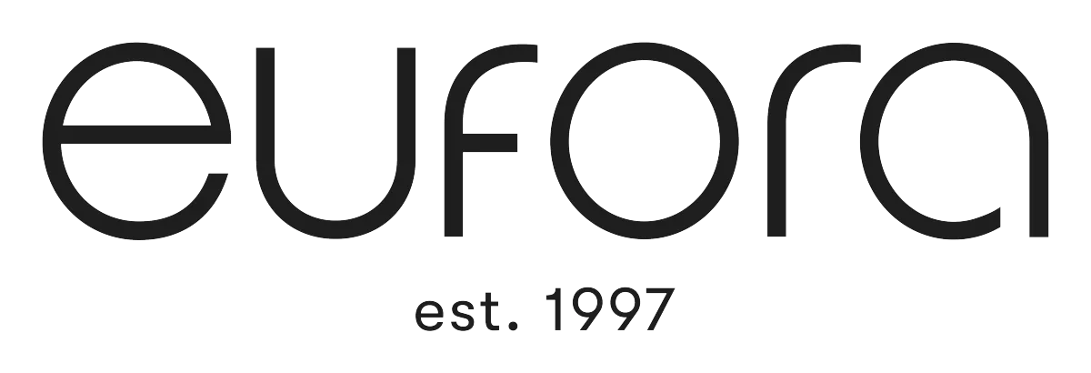 Eufora's Logo. Eufora's eco-friendly hair care products and sustainable practices.
