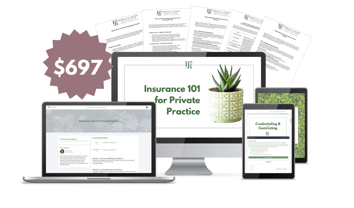 Insurance 101 Mockup with course displayed on laptop, desktop, ipads and example bonus resources