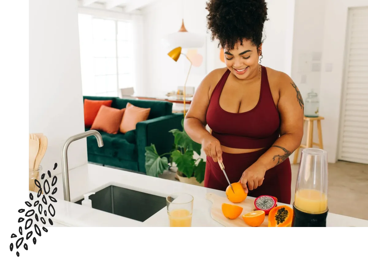 Woman 35+ healing with functional nutrition.