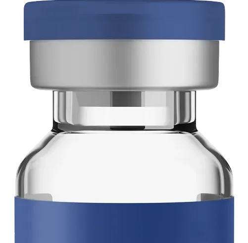 Single medication vial showing targeted treatment plan focus