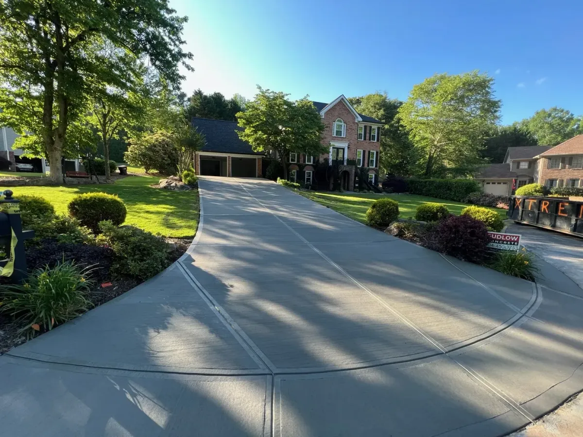 Johns Creek Concrete builds and installs Driveway