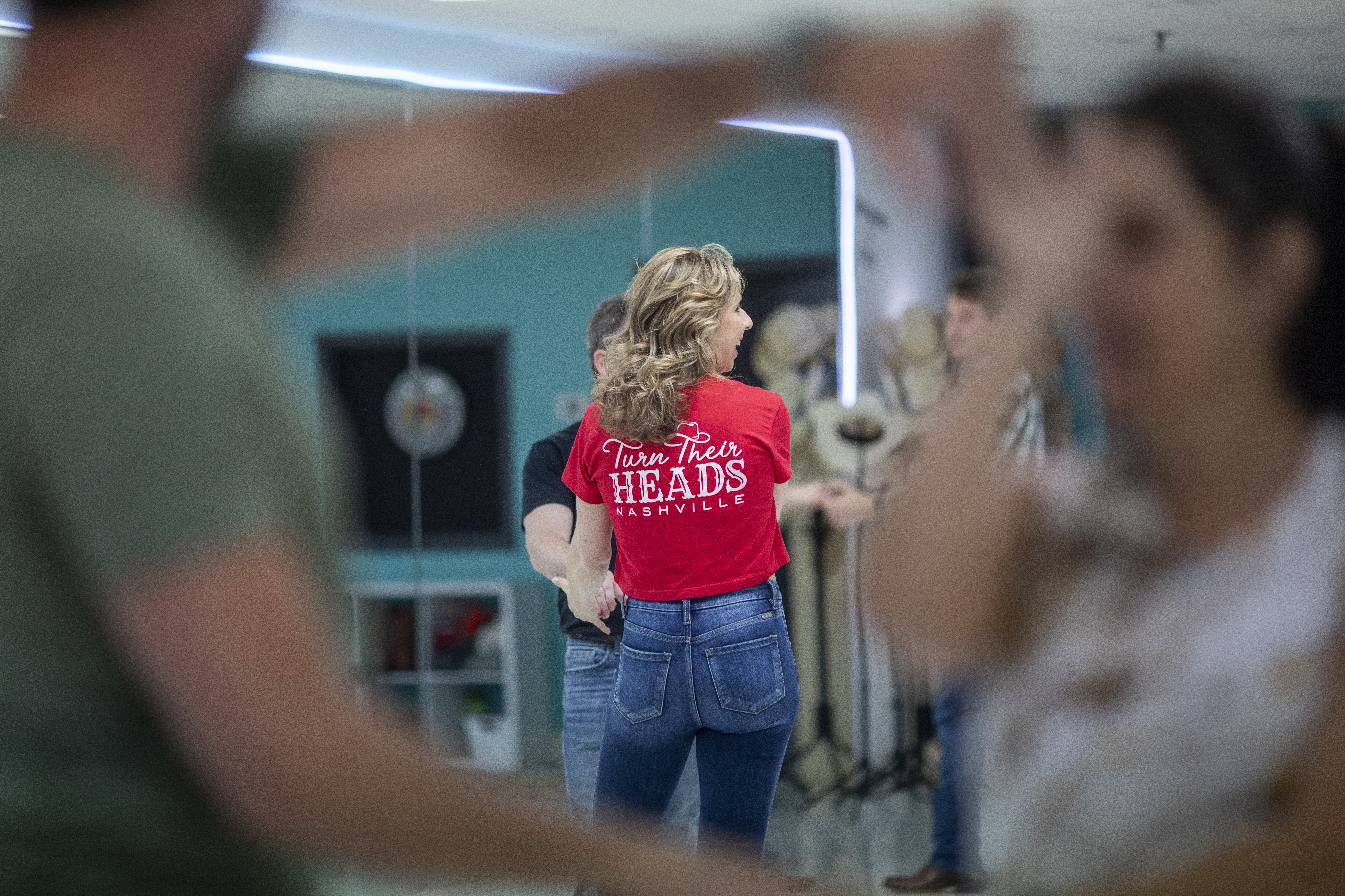 Partner dancing lesson