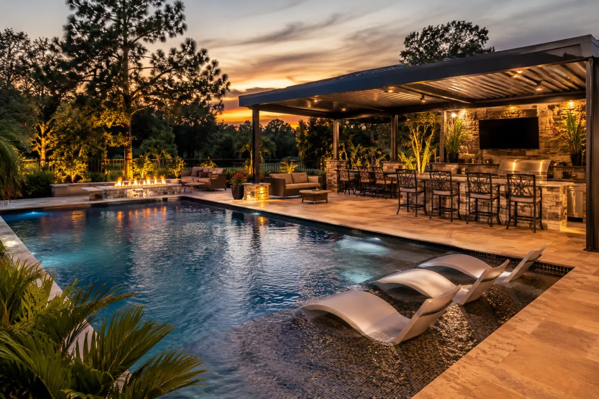 What Outdoor Living Features Go Best With a Pool? (East Texas Homeowner's Guide)