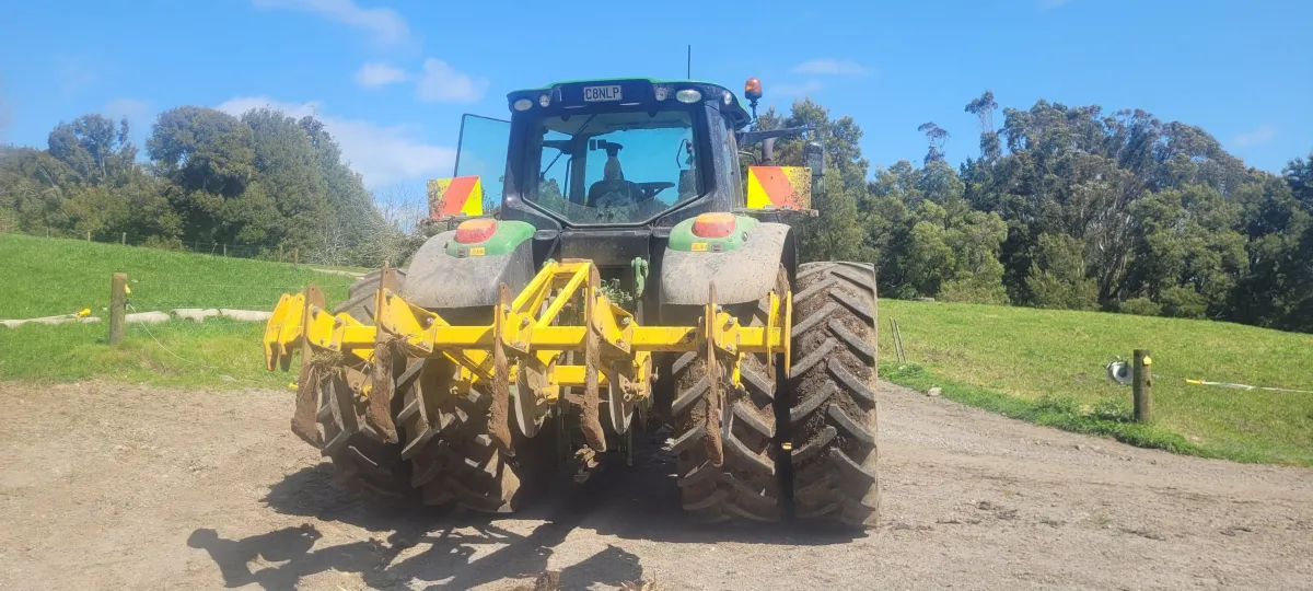 A&L Contracting NZ’s tractor hauling carting equipment for efficient transport in Taranaki