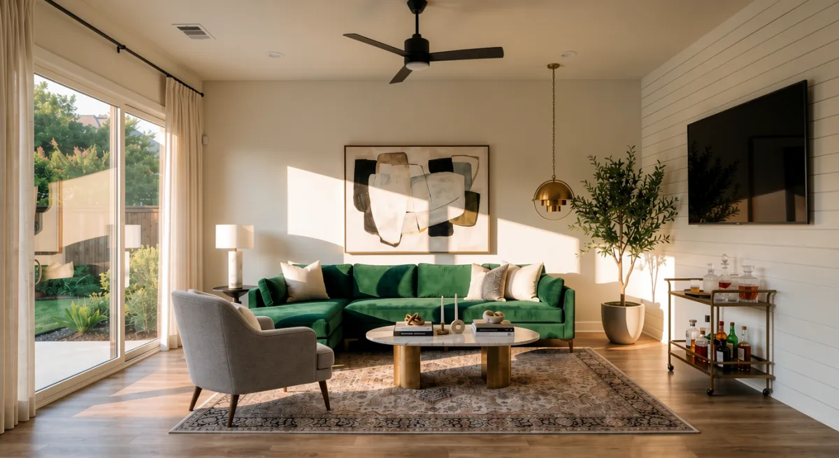Standard furnishing tier primary suite Dallas luxury property