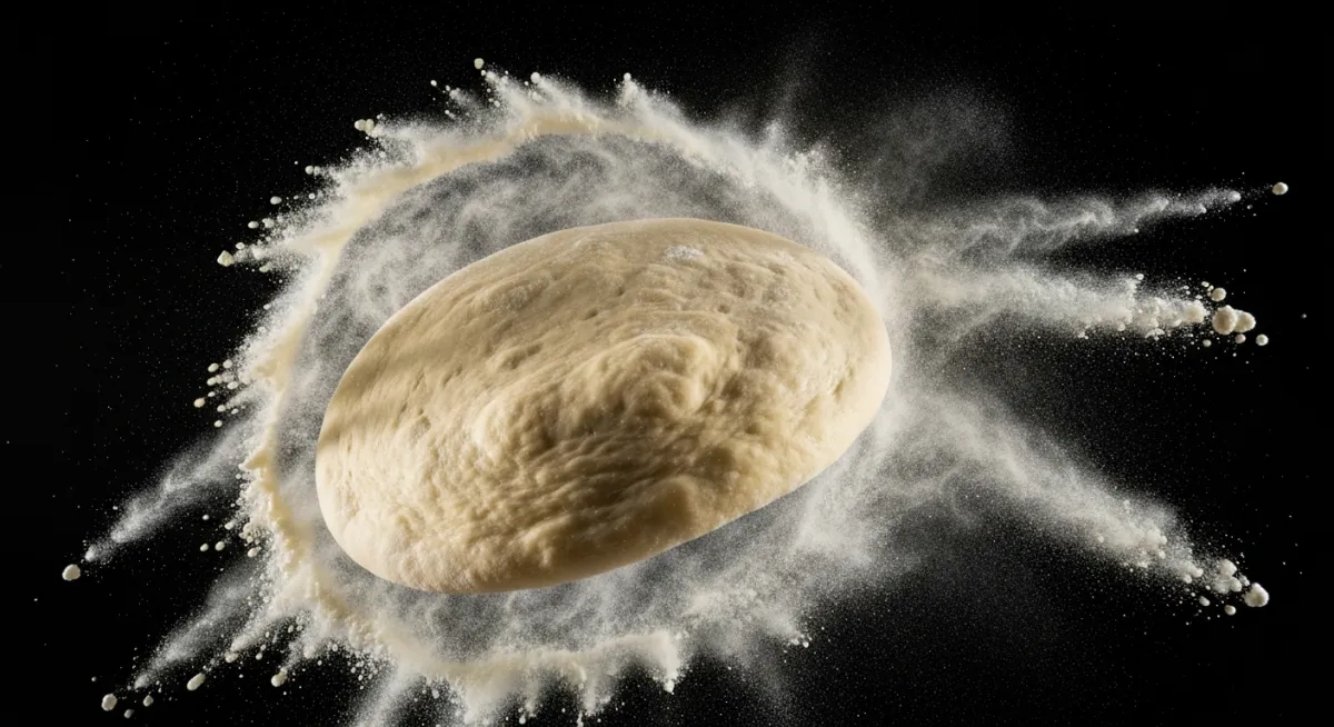 48-hour fermented pizza dough being shaped by hand at Fat Ninja Pizza