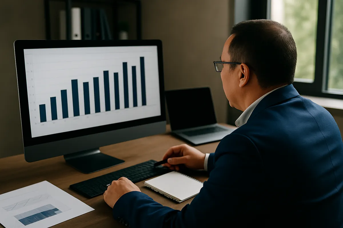 Umsatzsteigerung durch digitale Geschäftsprozessautomatisierung – Analyse von Unternehmenskennzahlen.