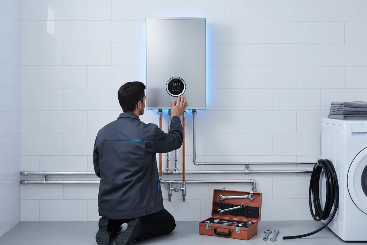 Tankless water heater installation and repair by BEST HVAC & Plumbing in Topeka, KS.