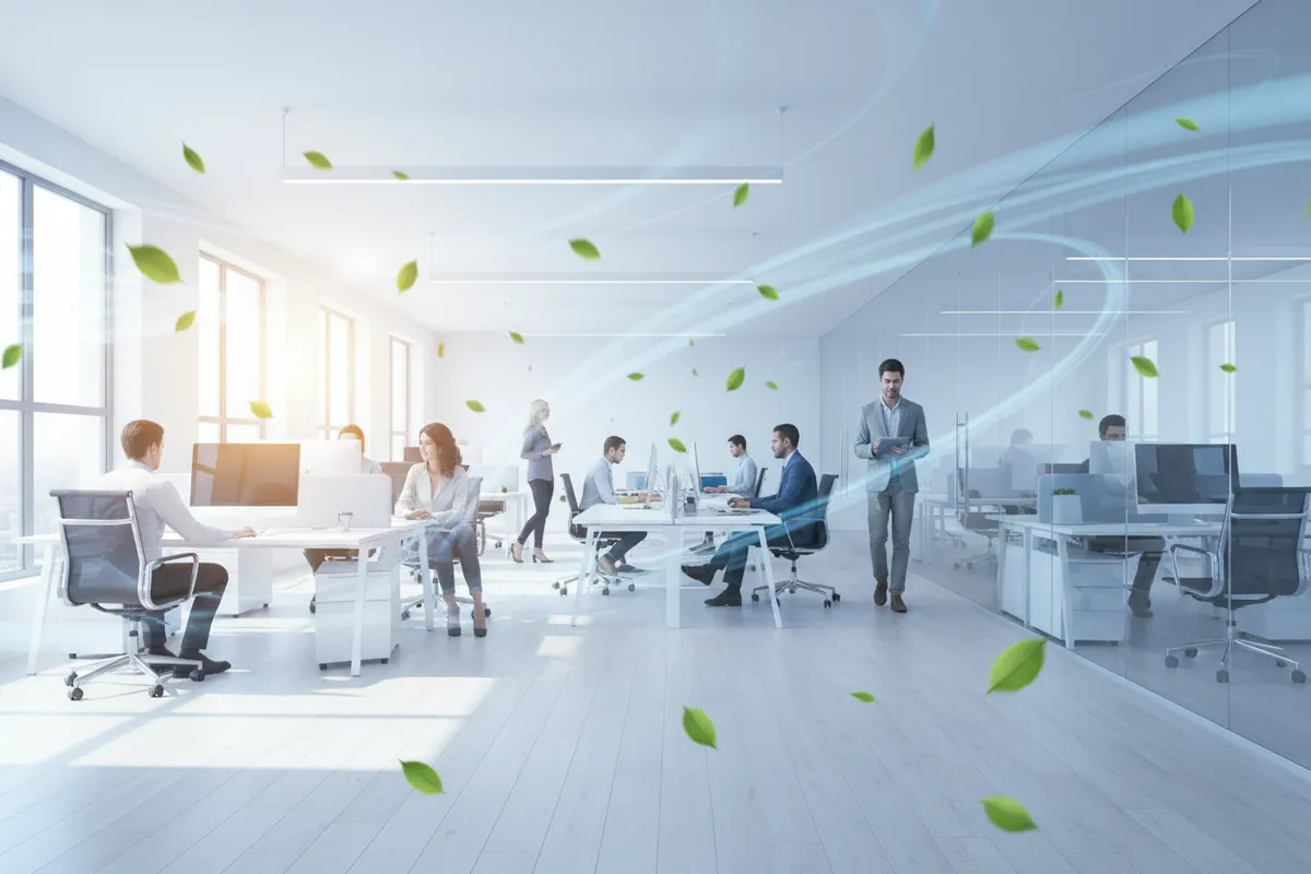 Comfortable and thriving commercial office space with efficient HVAC system and reliable building comfort.